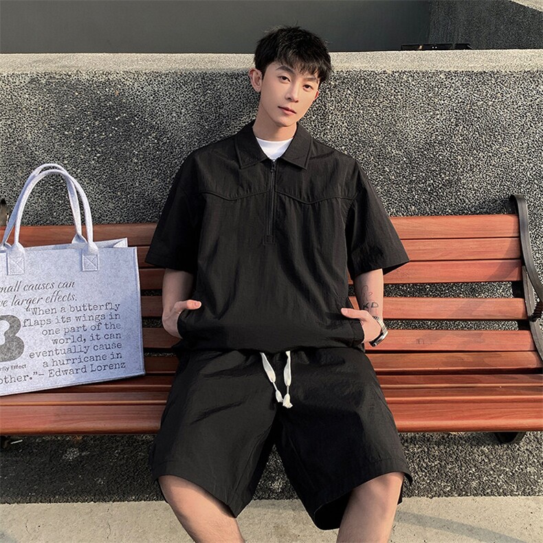 新款休闲短袖套装,男装休闲套装,星座1106-2（原1111B）