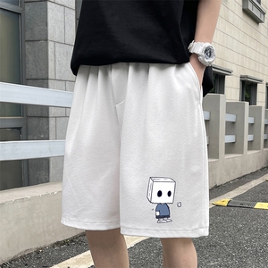 冰丝短裤男士大码宽松休闲五分裤男运动中裤 MK37400-P15图片