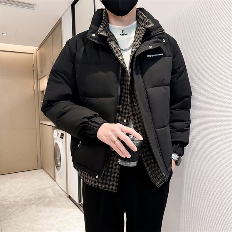 B216M8968P1302025冬装新款男假两件棉衣外套羽绒棉服社会风,男装棉衣,电商B216（原B302）