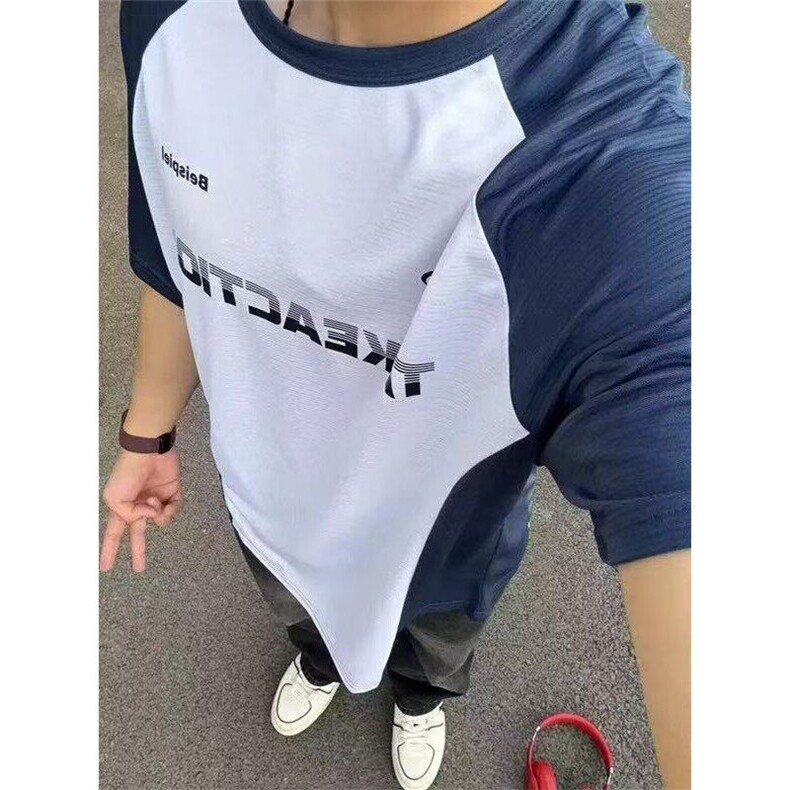 【有货】DYT112-特批35拼接撞色速干插肩短袖男款夏季薄款T恤户外,男装T恤,星座603-2