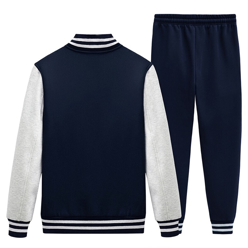 2025秋季新款大码宽松潮流棒球服套装班服XZ102A-4-8685-P95,男装休闲套装,星座211-2