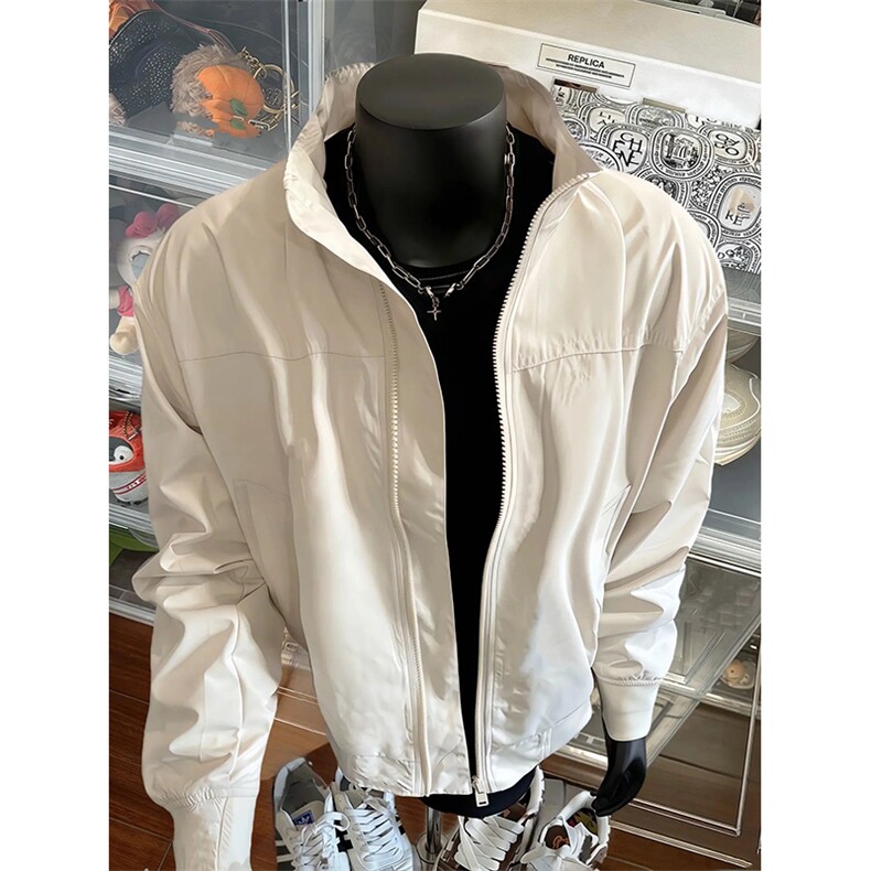 26春装新款美拉德立领飞行夹克boxy廓形休闲百搭外套上衣JK6500,男装夹克,电商A486