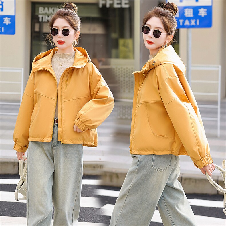 现货。现货派克羽绒服女短款冬季2024新款宽松时尚工装冲锋衣外套,女装羽绒服,一安秀
