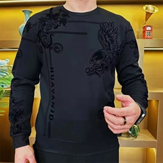 高质量男士25秋冬圆领抖音现货加厚卫衣WY004-P50，男装卫衣，星座1602（原101B）