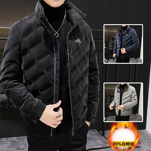 2067冬季男士休闲立领中青年轻薄羽绒服外套羽绒衣保暖御寒外衣图片