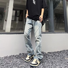 直脚百搭男长裤新款潮流春季中腰时尚潮青春流行K8837-P55，男装休闲裤，星座1109-3
