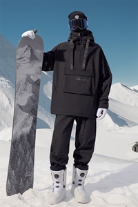 冬季防风防水单板男女大口袋滑雪服衣裤套装M25+K1002J加绒-P248图片