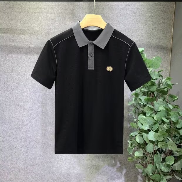 短袖POLO衫男士夏季新款潮牌撞色翻领T恤韩版修身痞帅半截袖上衣,男装T恤,星座506A