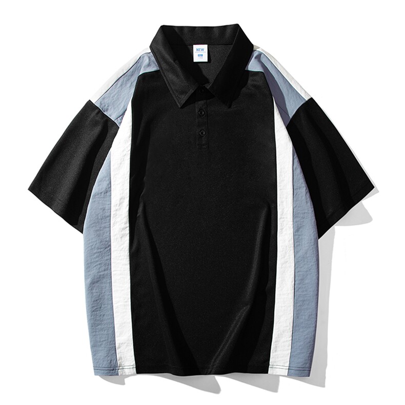 2023夏季新款短袖男潮流日系白底polo衫百搭半袖zdp2302-P40控58,男装Polo衫,星座717