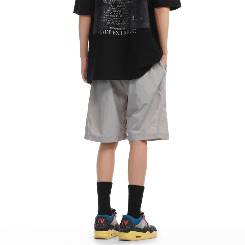 夏季新款透气孔拼接短裤大码M~4XLXZ604-DK216-特P25控48,男装牛仔裤,星座604