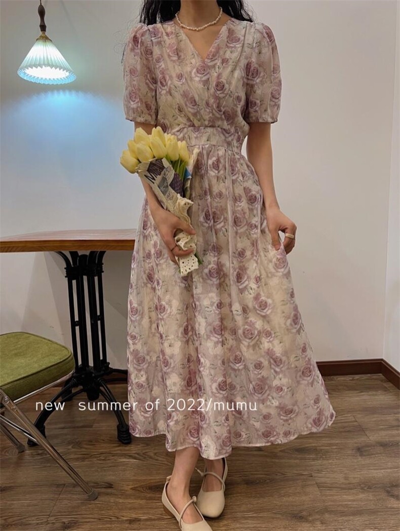 剪花温柔风连衣裙，女装连衣裙，Mu Mu