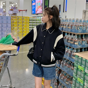 秋季新款藏青色棒球服82380-P145-K195图片