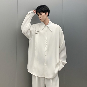DCS3368-批40新中式风衬衫男长袖春秋2025新款图片