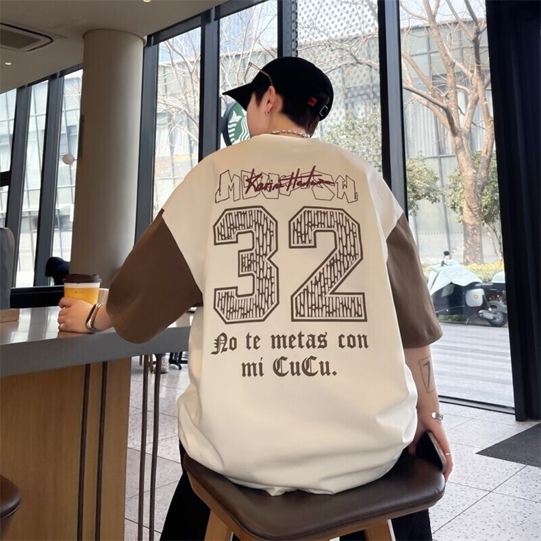 25160-特P40夏季休闲时尚T恤男短袖打底衫青少年潮牌印花T恤,男装T恤,电商D310B