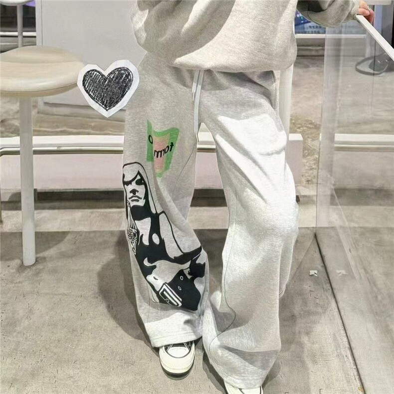 潮牌嘻哈宽松百搭休闲裤哈伦街舞裤子  D328-AK7729-P68图片