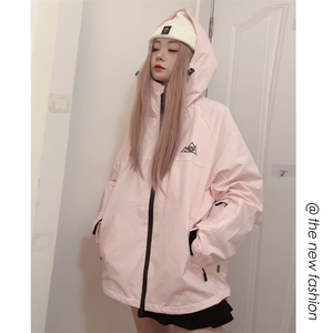 冬款防风防水潮牌中性男女保暖加绒加厚防风袖滑雪服外套M34-P140图片