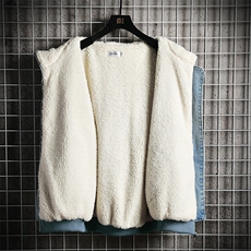 NM53111-P140牛仔外套男大码加厚加绒棉衣男羊羔毛棉服男，男装棉衣，电商A040A