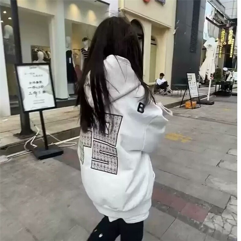 网络图现货美式复古宽松刺绣字母连帽情侣卫衣RY13-P55,男装卫衣,星座1005-4
