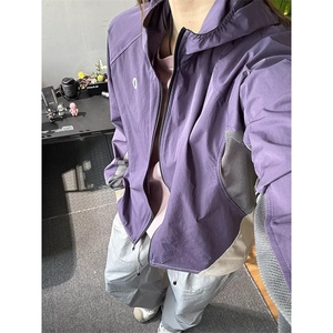 网图 原版高品质户外网眼拼接透气速干连帽防晒衣男女 A718-P60图片