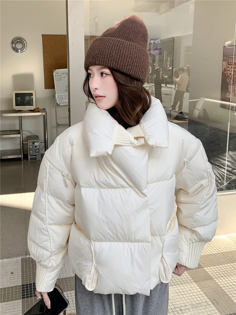 衣秀之家2319款短款大翻领加厚时尚羽绒服冬季保暖外套女,女装羽绒服,衣秀之家