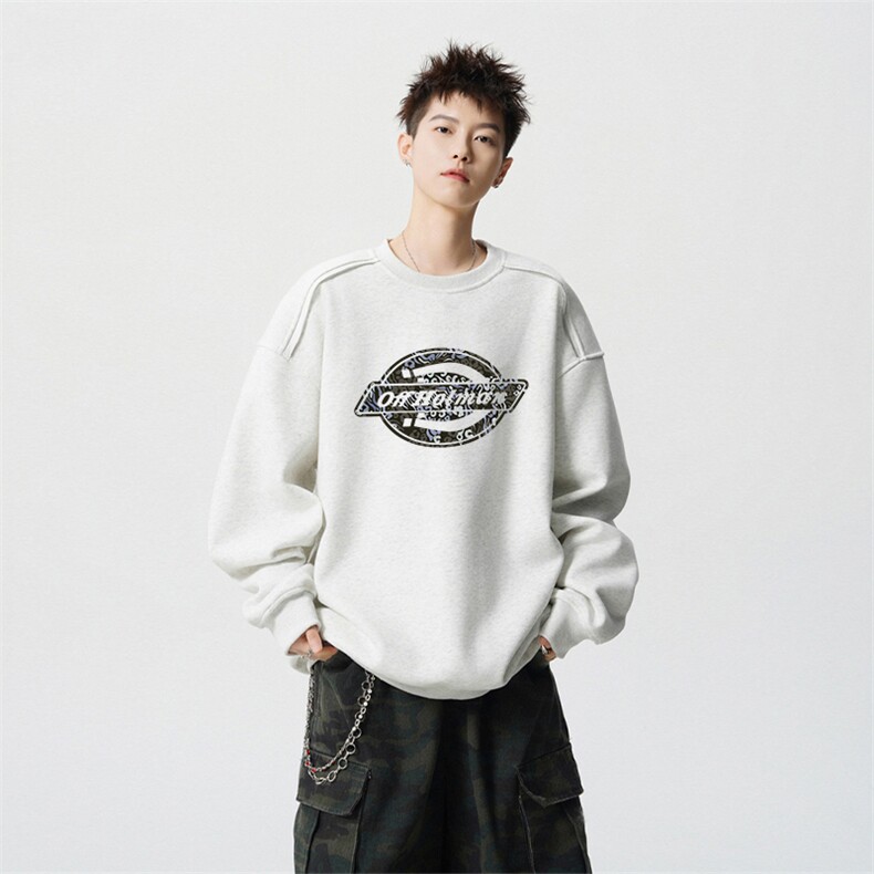 得物供货、重磅420克现货 圆领卫衣宽松HD019-1-WY2753LL-P35图片