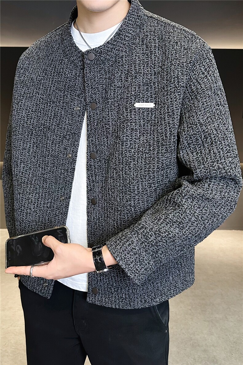 2025新款秋季小香风外套男轻奢潮牌夹克上衣服A313-9911-P155,男装夹克,电商A313