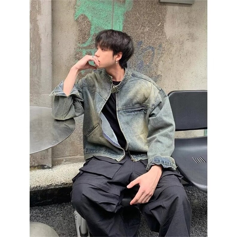 LJ68P50高质量原版黄泥色M-3XL,男装夹克,星座506A