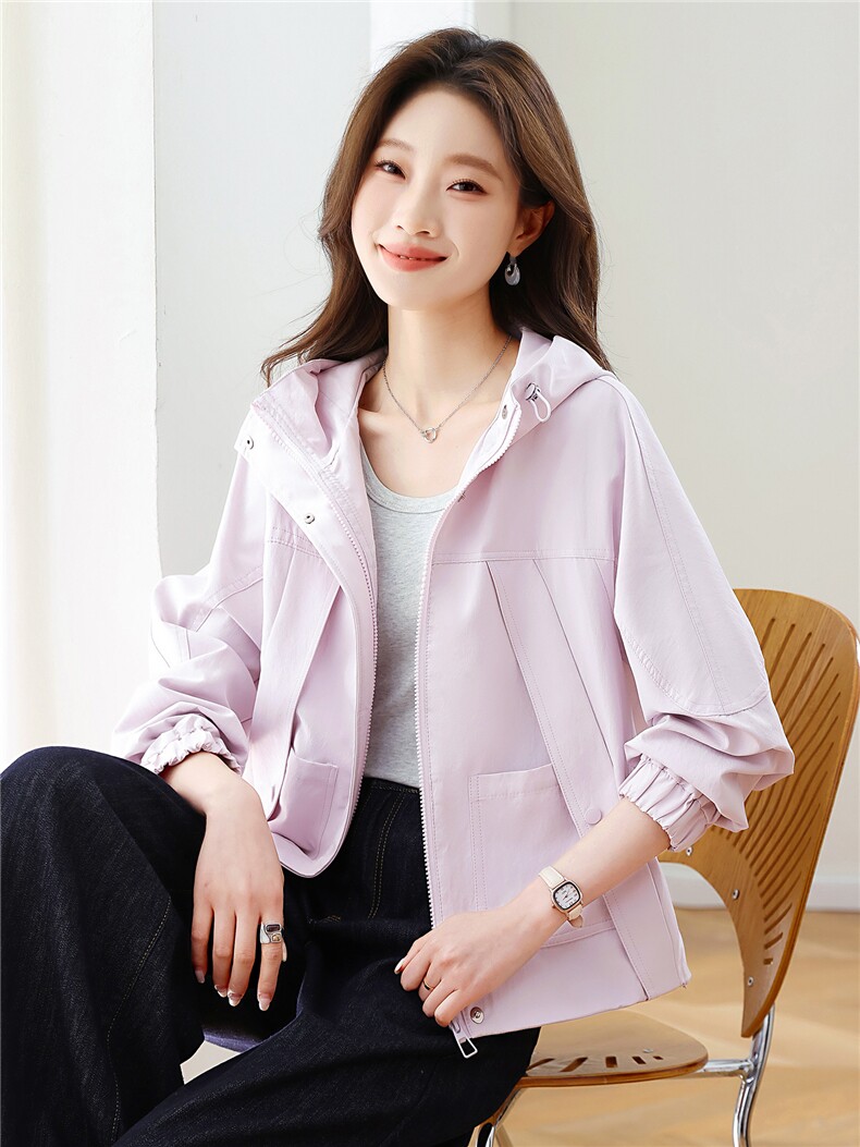 现货！现货！2026春季新款宽松休闲时尚短款外套女,女装短外套,以桐