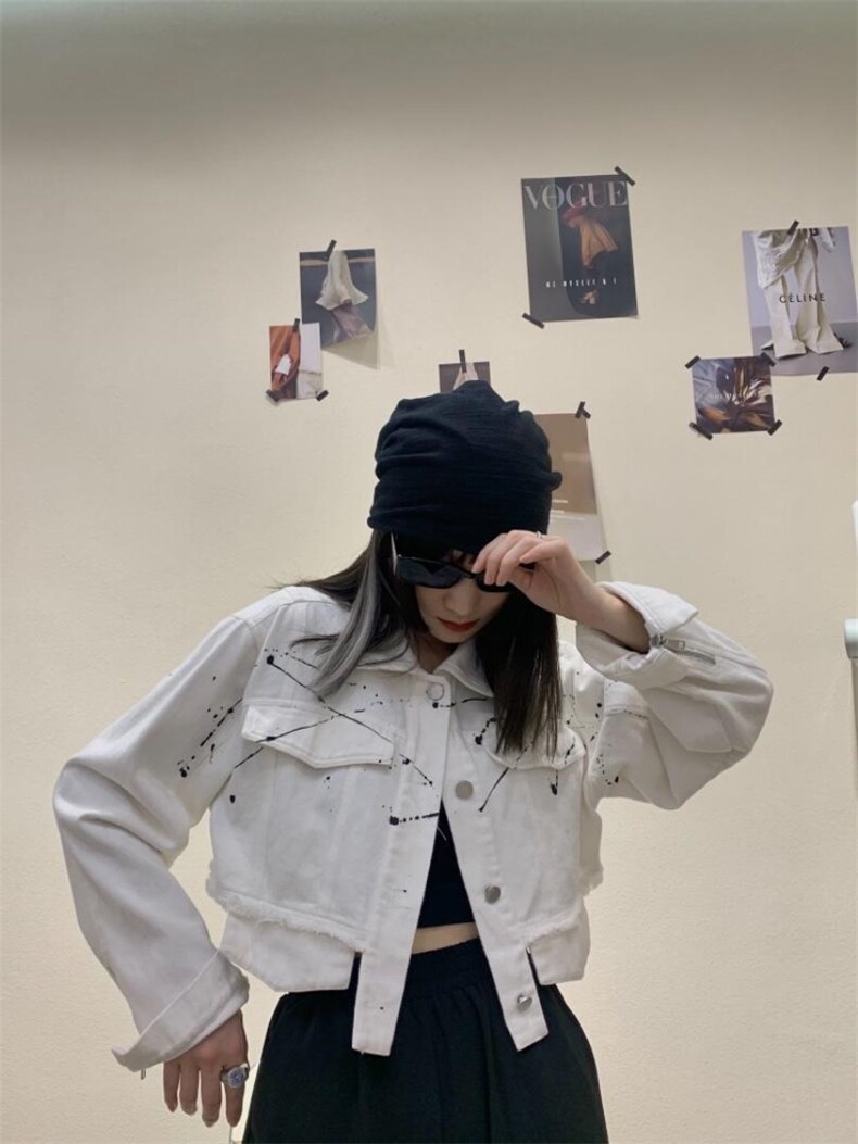 泼墨牛仔外套，其它，Alissa Lin