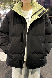 港风冬季新款立领棉服中性情侣风潮牌百搭棉衣外套666-P85图片