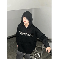 设计感美式高街连帽毛衣松慵懒风针织衫MY129特P56，男装针织衫/毛衣，星座908-1