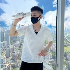 刺绣Polo衫男痞帅短袖翻领T恤2023男装圆领夏季薄款帅气衣服T223，男装T恤，星座1116A-2（原606A-1）