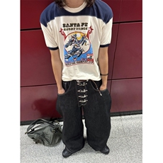 【有货】N7045CC-特P52丹宁原牛飞机扣baggy廓形弯刀牛仔裤，男装牛仔裤，星座1007（原301D）