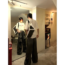 宽松直筒休闲阔腿破洞烂牛仔裤X1002-1-NZ2321-P65，男装牛仔裤，星座1002-1