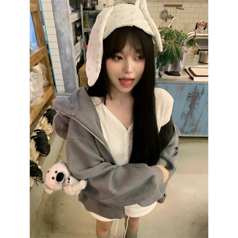 【有货】S472CC-特P85考拉熊棉服男女设计感卫衣外套（无公仔）,男装卫衣,星座1007（原301D）