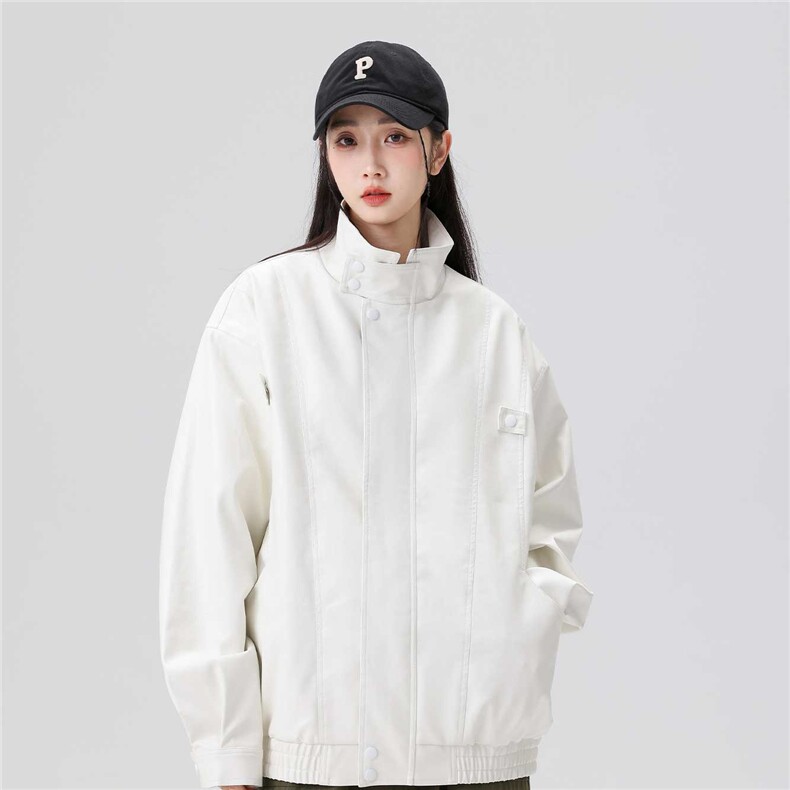 皮衣男韩版潮流痞子帅气高街2024春秋新款ins宽松外套PY715-P100,男装夹克,电商A128