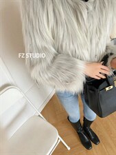 【现货】防皮草外套，女装皮草，F/TU