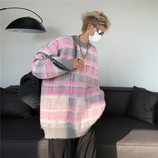 polo领毛衣男秋冬季翻领针织衫美式潮流宽松慵懒风外套，男装针织衫/毛衣，星座716-4