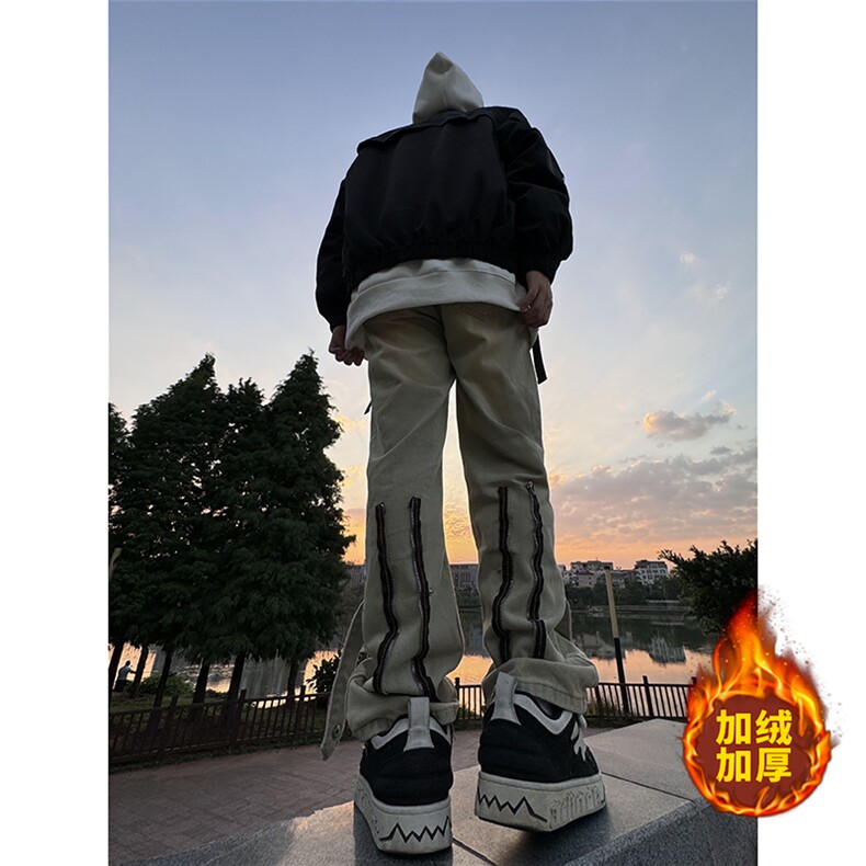 B221美式ins高街加绒加厚牛仔裤LK23028-P60控78P70控98,男装牛仔裤,电商B221
