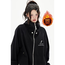 现货潮牌街头风开衫卫衣男女2025春秋季宽松外套WB617-P51，女装短外套，星座412-3