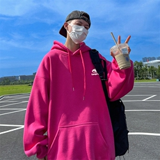 抖音得物供货可提供视频春装重磅美式宽松连帽卫衣DL2393，男装卫衣，电商A486