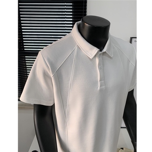 主推 重磅POLO衫短袖翻领半袖上衣cleanfit正肩t恤衫 H1093特P28图片