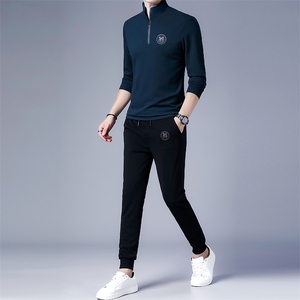 DZF-790钱塘2020-3秋季新款时尚休闲帅气中青年男士套装P102图片