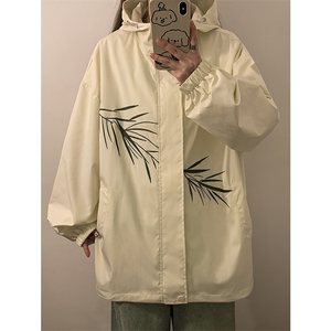 春季绣花外套男女同款新款风夹克XZ102B-1-JK2611P85图片