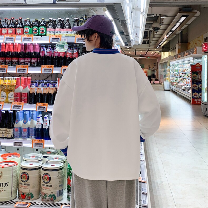 【新品】8836-P492026年春季新款衬衫领卫衣男休闲宽松百搭上衣,男装衬衫,星座1206-1（原A206-1）