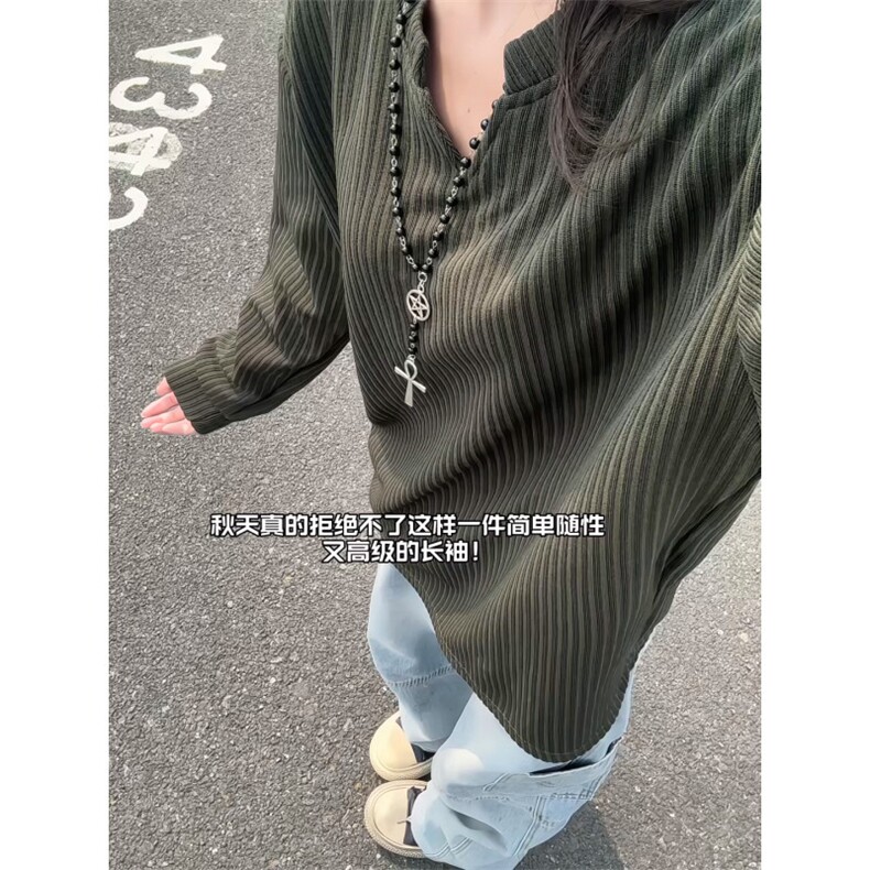 XZ809A/SYR48/特P24/控48肌理感V领长袖T恤卫衣,男装T恤,星座809A(原222-1)