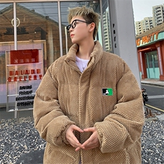 特批P100无差价冬新雪尼尔立领棉衣男百搭棉袄欧棉绒保暖棉衣M95，男装棉衣，电商A001-1