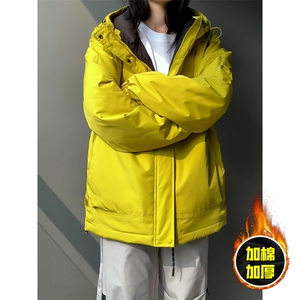 现货5W件冬季三防美式boxy解构连帽雪山冲锋衣棉衣男女棉服厚外套图片