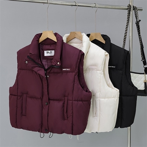 CC047-P55棉服马甲2025秋冬新款韩版宽松棉坎肩立领图片
