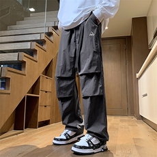 24春款纳米皱工装裤休闲裤束脚裤男KP206P55，男装休闲裤，星座1204-3
